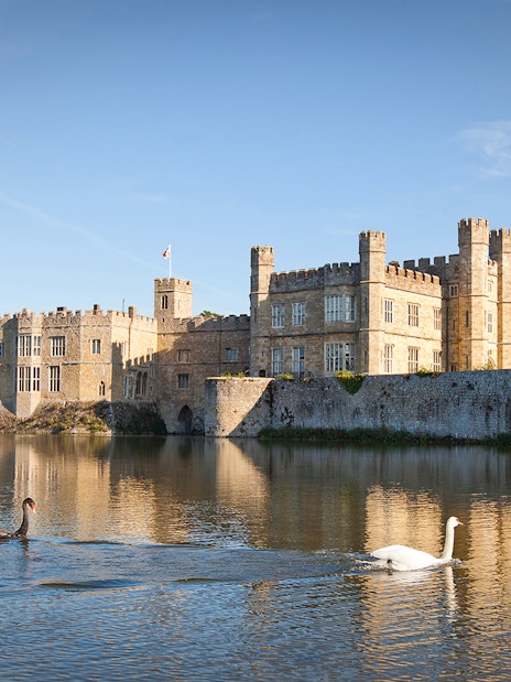 Leeds castle on a sunny day in London