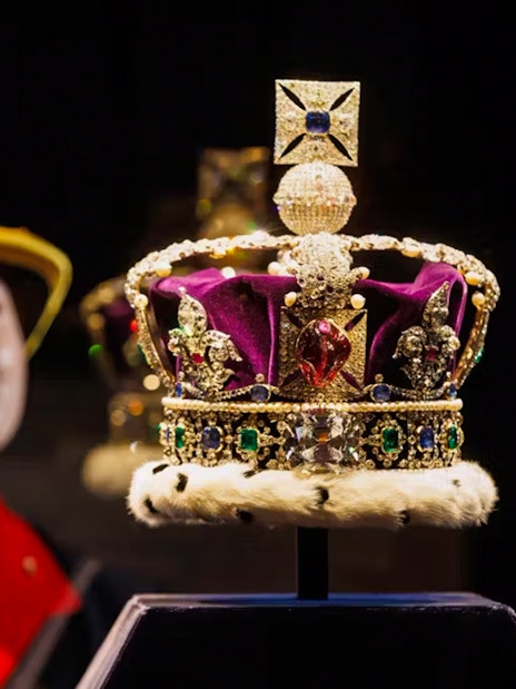 Tower of London Crown Jewels exhibition with historic fortress backdrop