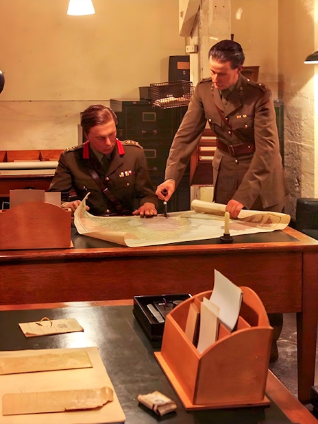 Underground rooms with maps