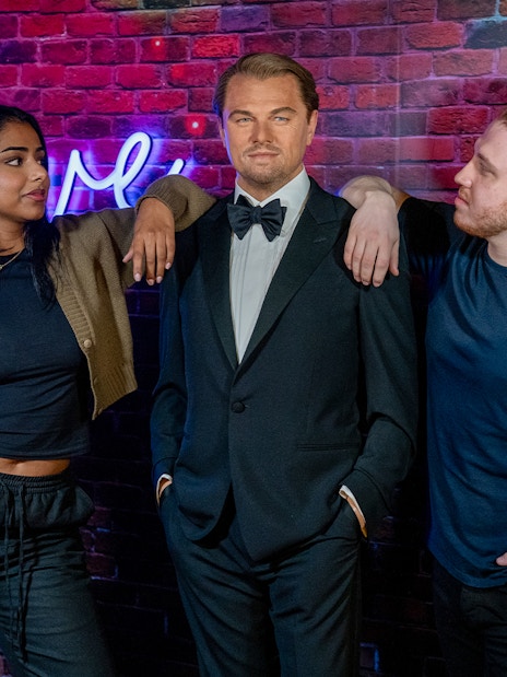 Wax figures of historical and cultural icons at Madame Tussauds, London.