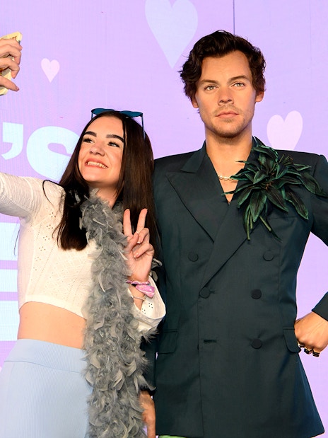 Visitors enjoying a late-night talk at Madame Tussauds London, part of the combo offer with Harry Potter Warner Bros. Studio Tour, save 37%