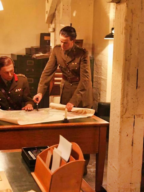 Churchill War Rooms entrance on Westminster Walking Tour, London WWII history.