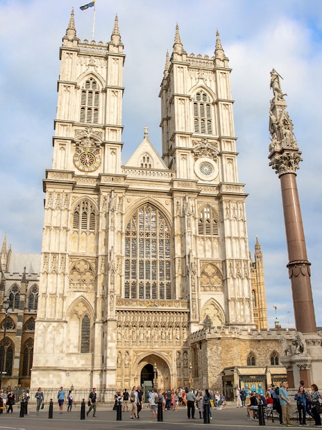 Westminster Abbey exterior view, part of London Explorer Pass by Go City tour.