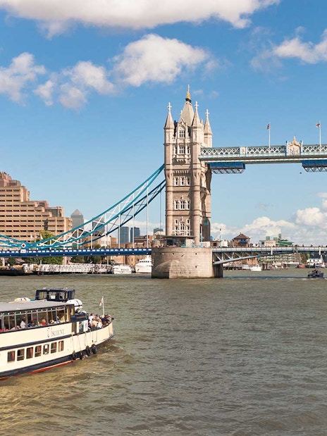 Boat Ride on Thames River in London