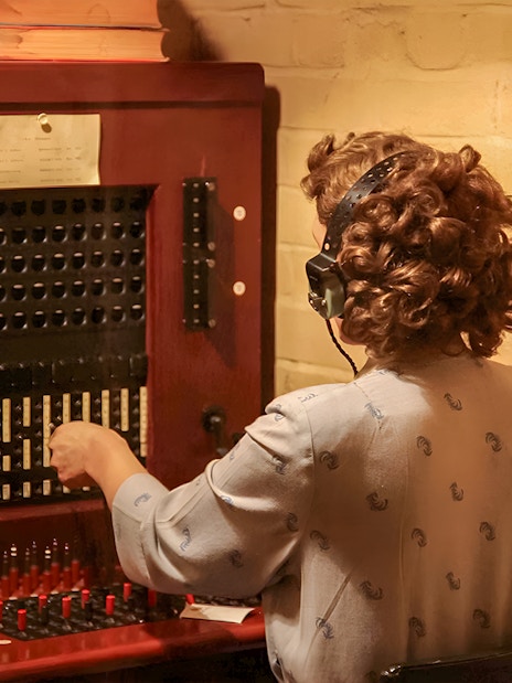 Telephone swithboard in Churchill War Rooms